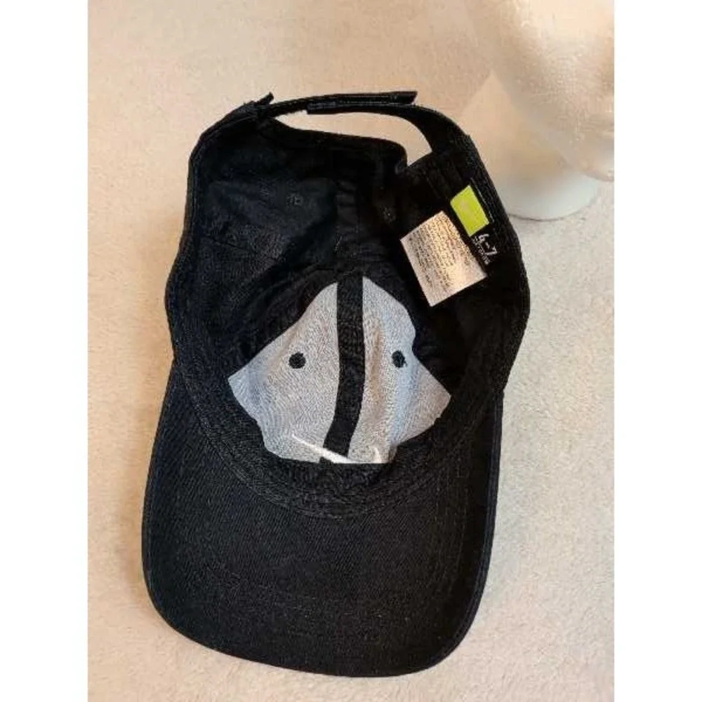 Nike Just Do It Black Swoosh Baseball Cap 4-7 NWT‎ Adjustable Military Style